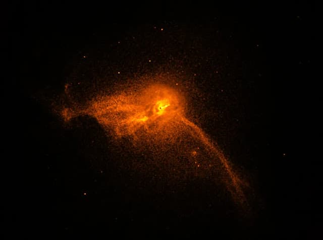 First photo of a black hole, the black dot in the brightest region, back in 2020